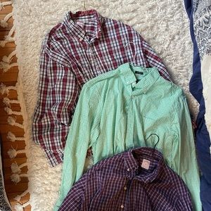 Bundle of men’s large button downs. J crew Brooks Brothers